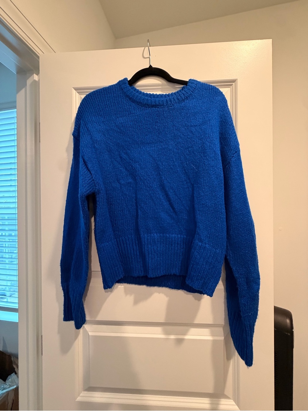 Greylin Royal Blue Crewneck Knit Sweater